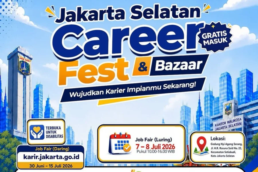 Job Fair Jakarta Selatan 2026 Digelar 7-8 Juli, Gratis untuk Umum