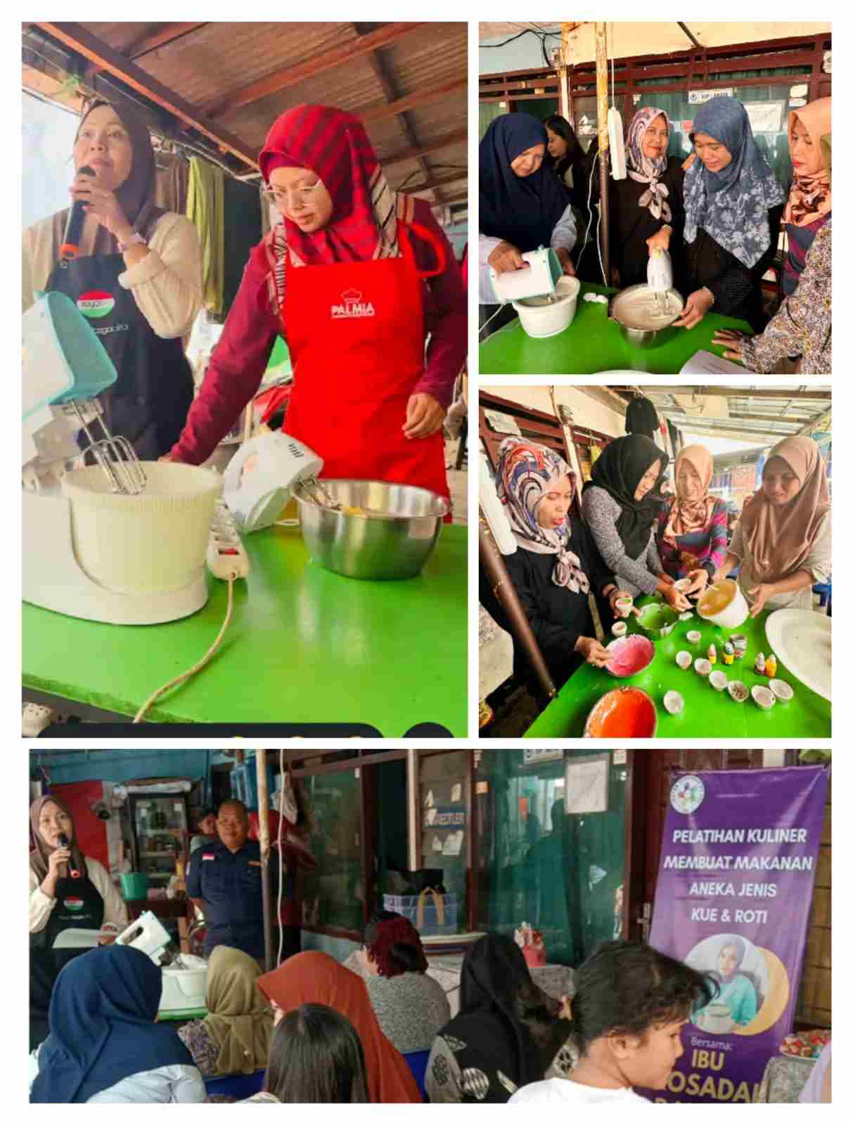 pemberdayaan warga rt09 grogol selatan pelatihan bolu kukus3