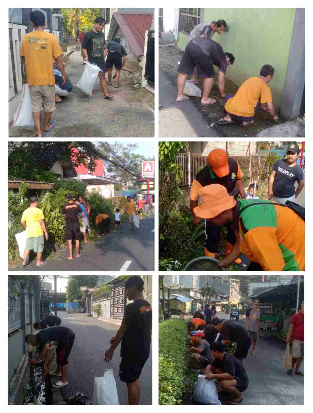 warga grogol selatan kerja bakti pemilahan sampah dan biopori2