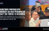 Komitmen Pimpinan DPR: Mundur Jika RUU Perampasan Aset Tak Tuntas 15 Desember