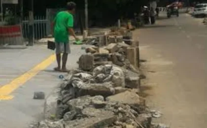 Pedestrian di Bintaro Jaksel Mulai Ditata Ulang