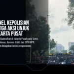 760 Personel Kepolisian Amankan Tiga Aksi Unjuk Rasa di Jakarta Pusat