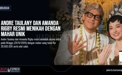 Andre Taulany dan Amanda Rigby Resmi Menikah dengan Mahar Unik