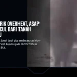 Gardu Listrik Overheat, Asap Hitam Muncul dari Tanah Pasar Baru