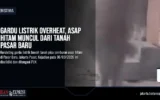 Gardu Listrik Overheat, Asap Hitam Muncul dari Tanah Pasar Baru