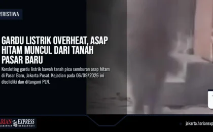Gardu Listrik Overheat, Asap Hitam Muncul dari Tanah Pasar Baru