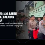 Polda Metro Jaya Bantu Pengungsi Kebakaran Pademangan