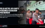 Polda Metro Jaya Bantu Pengungsi Kebakaran Pademangan