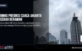 BMKG Prediksi Cuaca Jakarta Cerah Berawan