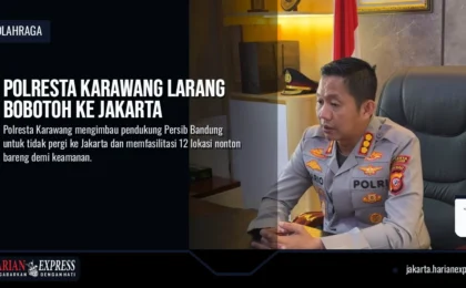 Polresta Karawang Larang Bobotoh ke Jakarta