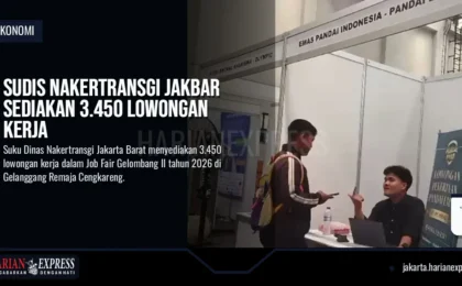 Sudis Nakertransgi Jakbar Sediakan 3.450 Lowongan Kerja