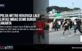 Polda Metro Rekayasa Lalu Lintas Imbas Demo Buruh Jakarta