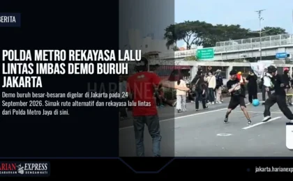 Polda Metro Rekayasa Lalu Lintas Imbas Demo Buruh Jakarta