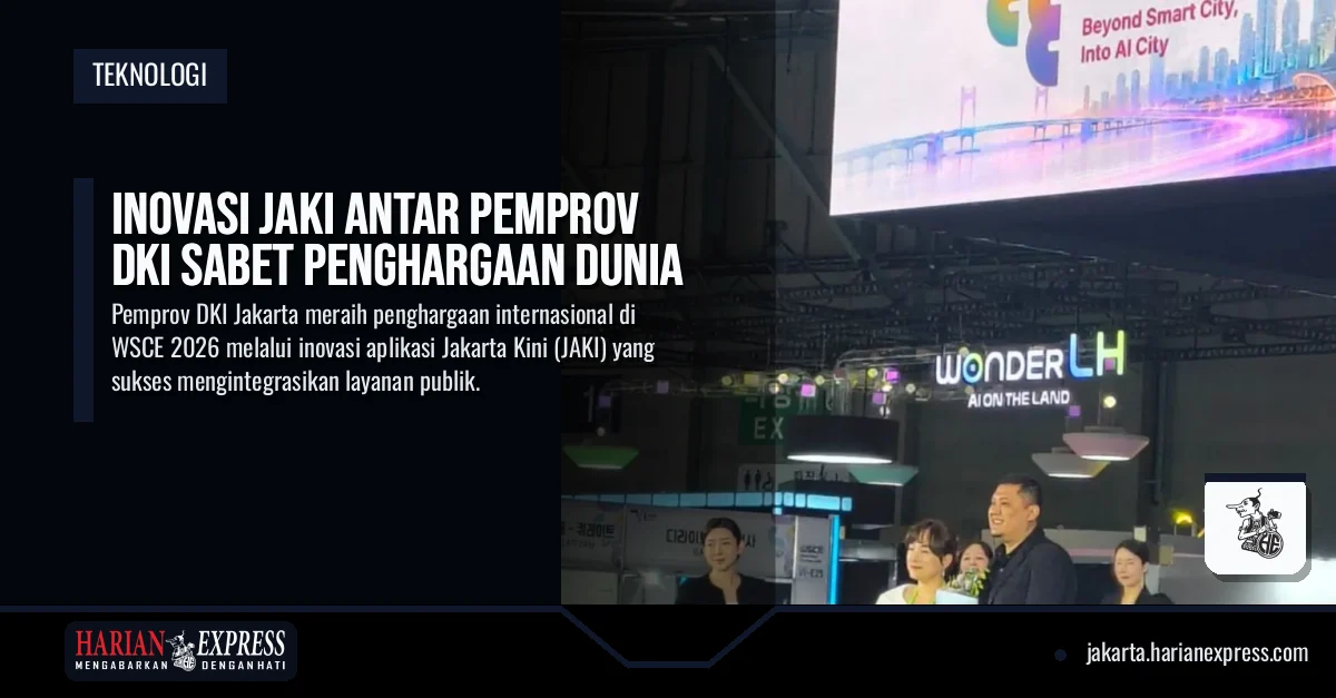 Inovasi JAKI Antar Pemprov DKI Sabet Penghargaan Dunia