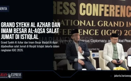 Grand Syekh Al Azhar dan Imam Besar Al-Aqsa Salat Jumat di Istiqlal