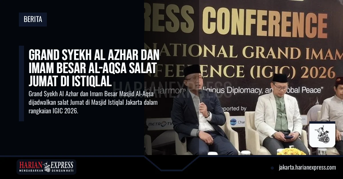 Grand Syekh Al Azhar dan Imam Besar Al-Aqsa Salat Jumat di Istiqlal