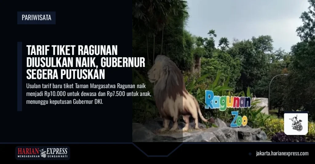 Tarif Tiket Ragunan Diusulkan Naik, Gubernur Segera Putuskan