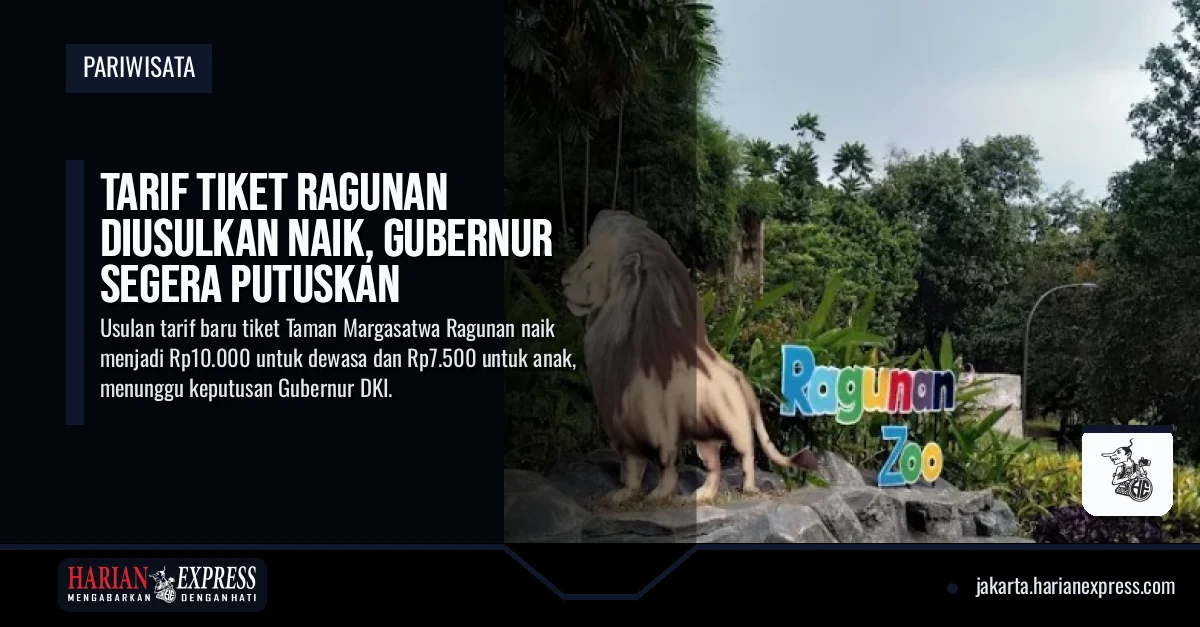 Tarif Tiket Ragunan Diusulkan Naik, Gubernur Segera Putuskan