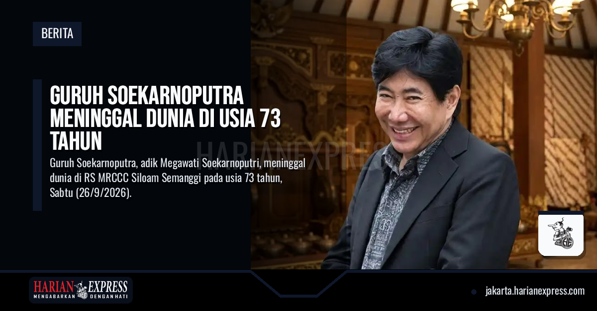 Guruh Soekarnoputra Meninggal Dunia di Usia 73 Tahun