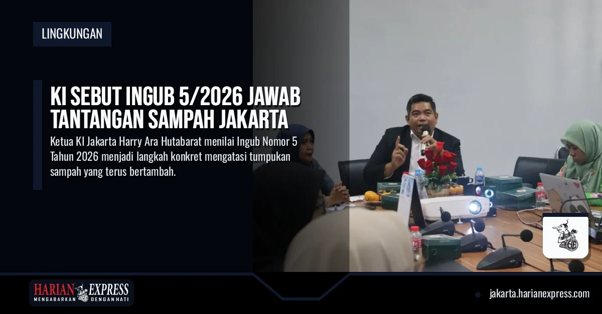 KI Sebut Ingub 5/2026 Jawab Tantangan Sampah Jakarta