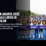 ISOPLUS Run Jakarta 2026: Rekayasa Lalu Lintas di Sejumlah Jalan