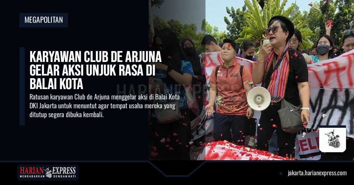 Karyawan Club de Arjuna Gelar Aksi Unjuk Rasa di Balai Kota