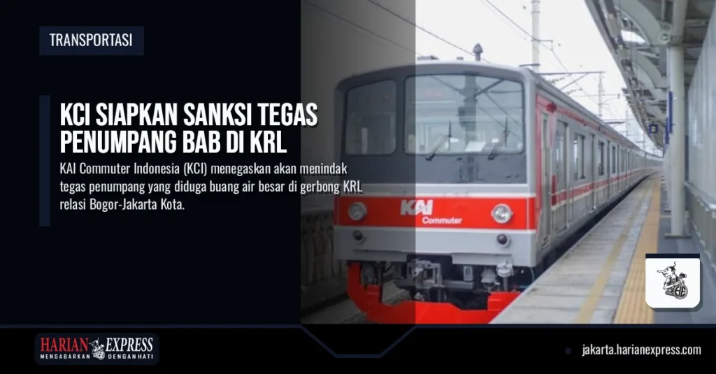 KCI Siapkan Sanksi Tegas Penumpang BAB di KRL