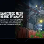 Api Lahap Ruang Studio Musik di Eks Gedung MNC TV Jakarta