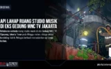 Api Lahap Ruang Studio Musik di Eks Gedung MNC TV Jakarta
