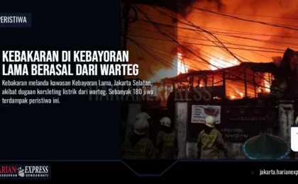 Kebakaran di Kebayoran Lama Berasal dari Warteg