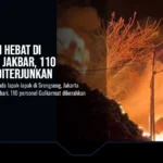 Kebakaran Hebat di Srengseng Jakbar, 110 Personel Diterjunkan