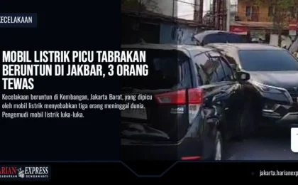 Mobil Listrik Picu Tabrakan Beruntun di Jakbar, 3 Orang Tewas