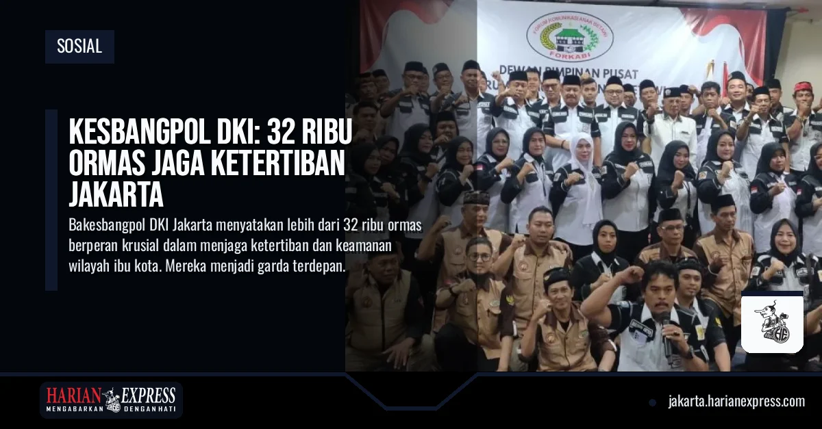 Kesbangpol DKI: 32 Ribu Ormas Jaga Ketertiban Jakarta