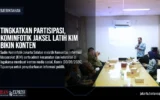 Tingkatkan Partisipasi, Kominfotik Jaksel Latih KIM Bikin Konten