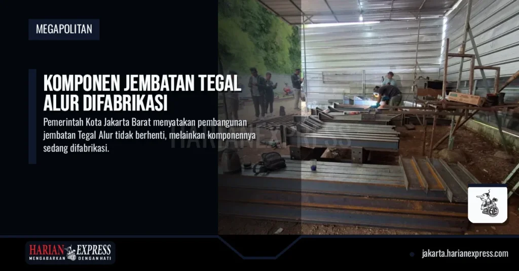 Komponen Jembatan Tegal Alur Difabrikasi