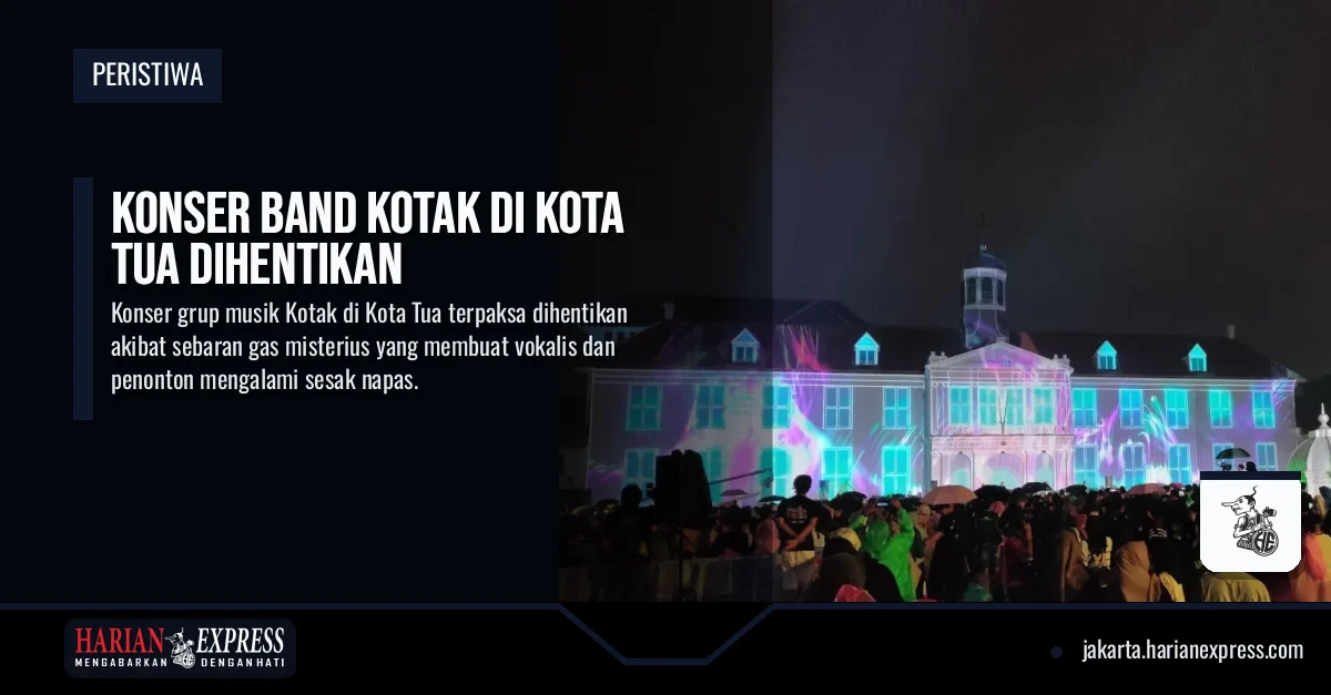 Konser Band Kotak di Kota Tua Dihentikan
