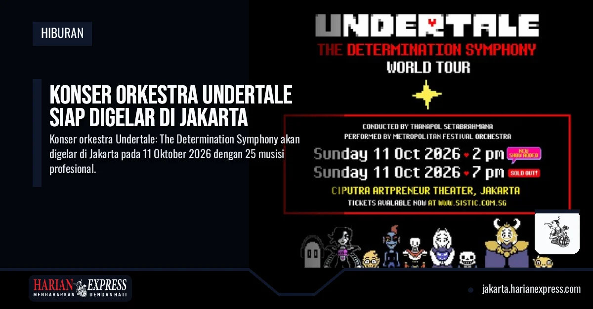 Konser Orkestra Undertale Siap Digelar di Jakarta