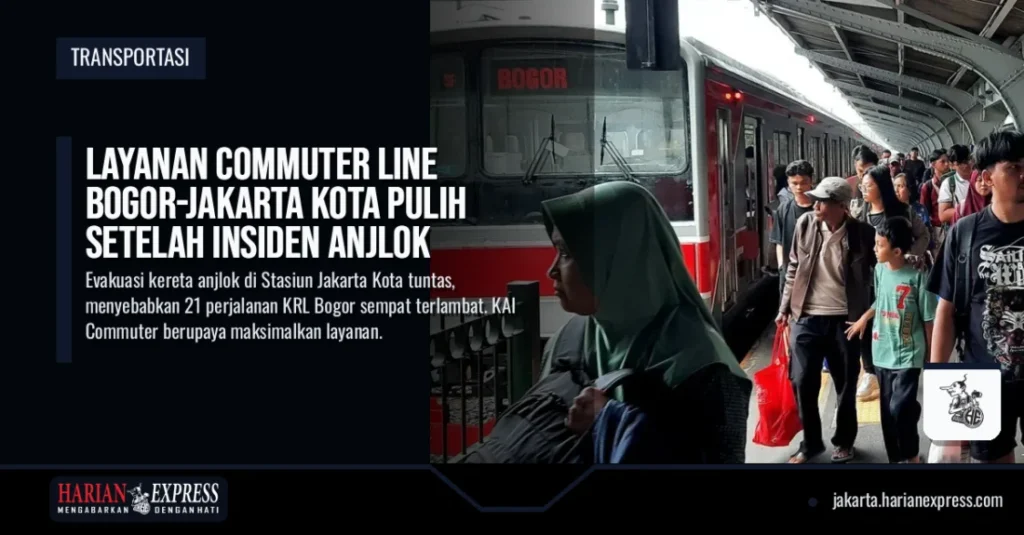 Layanan Commuter Line Bogor-Jakarta Kota Pulih Setelah Insiden Anjlok