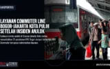 Layanan Commuter Line Bogor-Jakarta Kota Pulih Setelah Insiden Anjlok