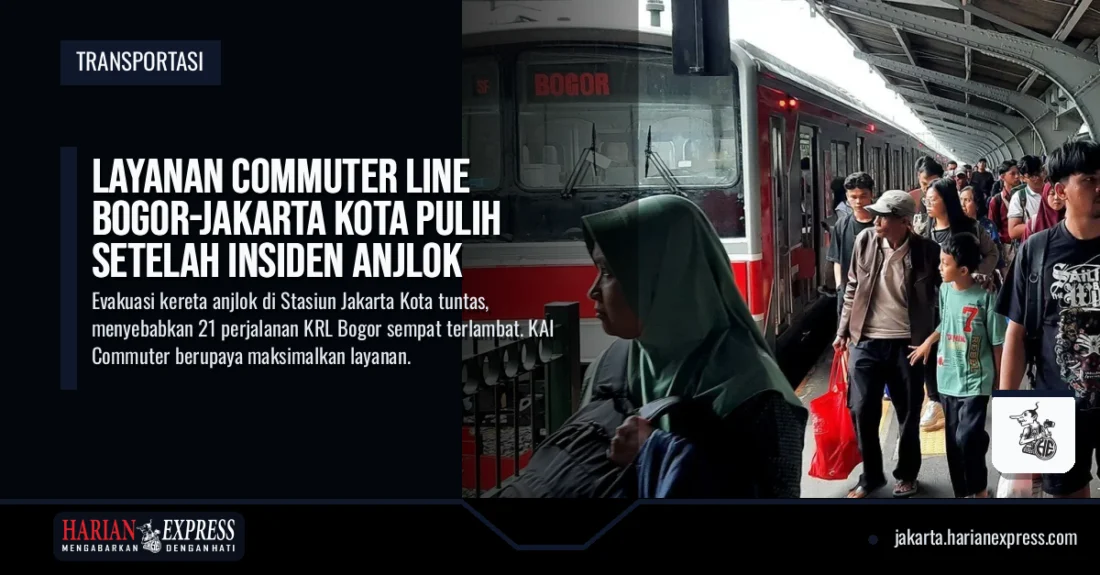 Layanan Commuter Line Bogor-Jakarta Kota Pulih Setelah Insiden Anjlok