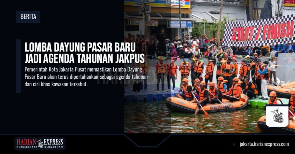 Lomba Dayung Pasar Baru Jadi Agenda Tahunan Jakpus