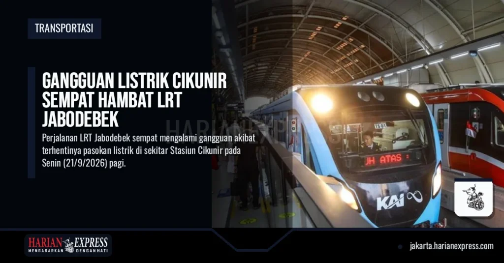 Gangguan Listrik Cikunir Sempat Hambat LRT Jabodebek