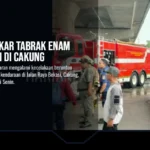 Mobil Damkar Tabrak Enam Kendaraan di Cakung