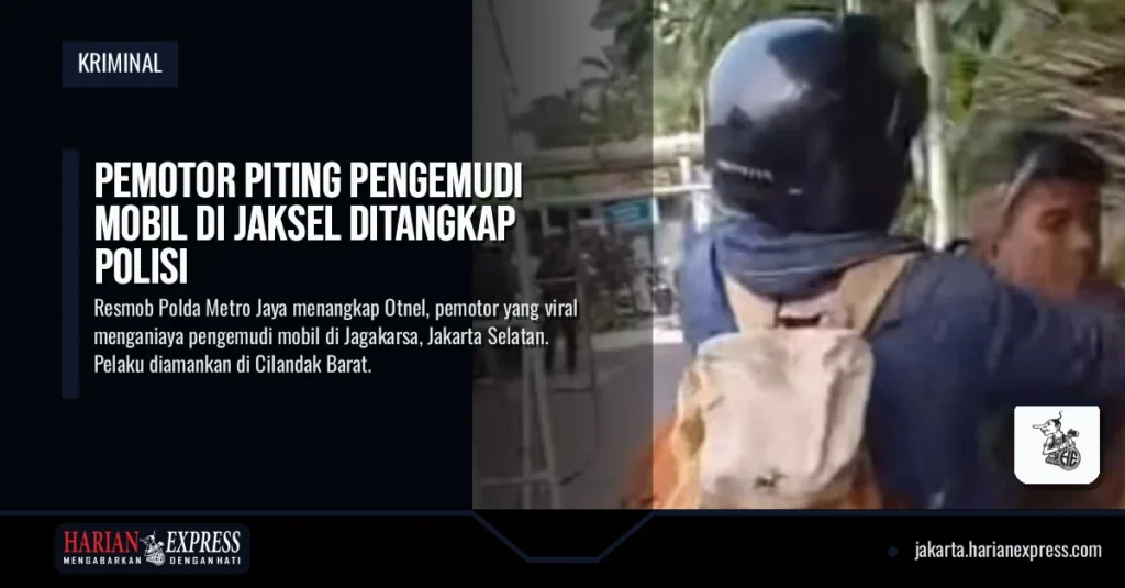 Pemotor Piting Pengemudi Mobil di Jaksel Ditangkap Polisi