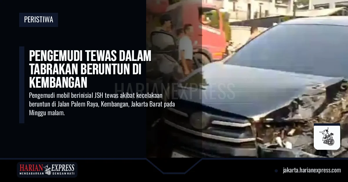 Pengemudi Tewas dalam Tabrakan Beruntun di Kembangan