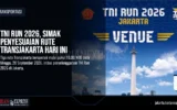 TNI Run 2026, Simak Penyesuaian Rute Transjakarta Besok