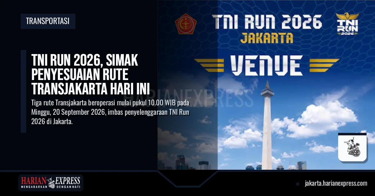 TNI Run 2026, Simak Penyesuaian Rute Transjakarta Besok