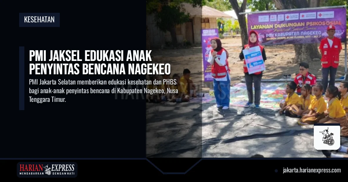 PMI Jaksel Edukasi Anak Penyintas Bencana Nagekeo