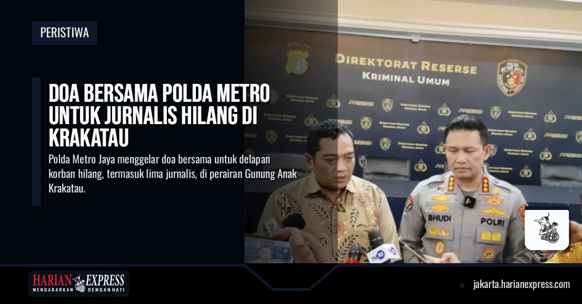 Doa Bersama Polda Metro untuk Jurnalis Hilang di Krakatau