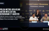 Polda Metro Jaya Kejar Aktor Intelektual Kerusuhan 27 Agustus